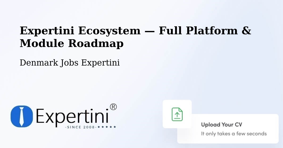 Expertini Ecosystem — Full Platform & Module Roadmap – Veksø